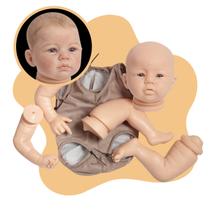 Kit Boneca Bebê Reborn Abigail Corpo Pano Artesanal Realista Kit Boneca Bebê Reborn Abigail Corpo Pano Artesanal Realista