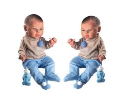 Kit Boneca Bebê Reborn Menino Com Mamadeira Milk Brinquedos