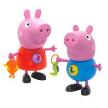 Kit Boneca da Peppa e Boneco do Geroge de Atividades ELKA Kit Boneca da Peppa e Boneco do Geroge de Atividades ELKA
