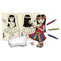 Kit Boneca de Pano Havaiana