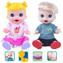 kit Boneca e Boneco Baby Comidinha Alive Come e Faz Caquinha Com Acessórios e massinha brinquedos kit Boneca e Boneco Baby Comidinha Alive Come e Faz Caquinha Com Acessórios e massinha brinquedos