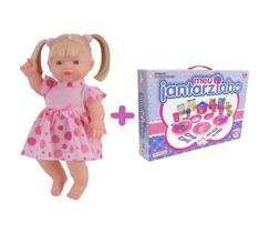 Kit Boneca Elisi Fala 30 Frases O Seu Grande Amor + Jantar Kit Boneca Elisi Fala 30 Frases O Seu Grande Amor + Jantar