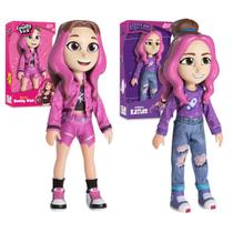 Kit Boneca Emilly Vick e Katlen dos Rosa Youtuber 25cm Vinil
