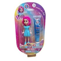 Kit boneca mini friends cheirinho + roupinha e gloss azul - polibrinq Kit boneca mini friends cheirinho + roupinha e gloss azul - polibrinq