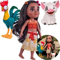 Kit Boneca Moana E Porquinho Pua + Galo Hei Hei Disney Kit Boneca Moana E Porquinho Pua + Galo Hei Hei Disney