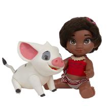 Kit Boneca Princesa Moana e Porquinho Pua Cotiplás Infantil