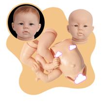 Kit Boneca Reborn Molde Abigail Corpo Articulado + Olho