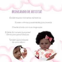 Kit Boneca Reborn Molde Menina Negra Realista Torso Silicone Kit Boneca Reborn Molde Menina Negra Realista Torso Silicone