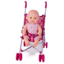 Kit Boneca Sapekinha Faz Xixi C/ Fralda Mamadeira Carrinho Kit Boneca Sapekinha Faz Xixi C/ Fralda Mamadeira Carrinho