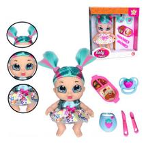 Kit Boneca Tinty Infantil Hora Papinha Acessórios