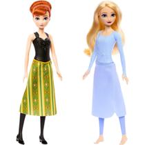 Kit Bonecas Disney Frozen Elsa e Anna 30 cm JJY38 Mattel
