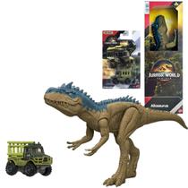 Kit Boneco Allosauurus e Caminhão de Transporte Dino Kit Boneco Allosauurus e Caminhão de Transporte Dino