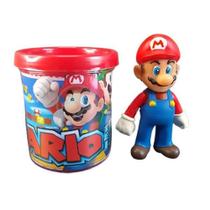 Kit Boneco Articulado com Caneca Mario World Nº6 Vinil 12CM Caneca 350ML Smart Bracelet Kit Boneco Articulado com Caneca Mario World Nº6 Vinil 12CM Caneca 350ML Smart Bracelet