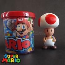 Kit Boneco Colecion. Toad Cogum. 10Cm + Caneca Super Mario