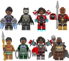 Kit Boneco De Blocos De Montar Pantera Negra Wakanda Forever