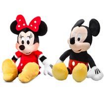 Kit Boneco do Mickey e Boneca Minnie Pelúcia 45cm de Altura Falas em Português Kit Boneco do Mickey e Boneca Minnie Pelúcia 45cm de Altura Falas em Português