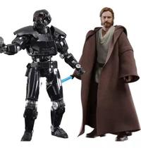 Kit boneco figura obi-wan e dark trooper 15cm legends star wars hasbro