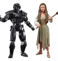 Kit boneco figura princesa leia e dark trooper 15cm legends star wars hasbro