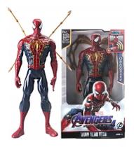 Kit Boneco Homem Aranha 30cm C/som E Led + Luva e Dardo