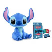 Kit boneco lilo stitch ohana c/ jogo de cartas eu vi - infantil - disney