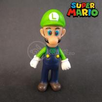 Kit Boneco Luigi Articulado Super Mario 13Cm + Caneca 350Ml