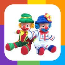 Kit Boneco Palhaço Patati e Patata de Tecido e Borracha Kit Boneco Palhaço Patati e Patata de Tecido e Borracha