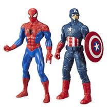 Kit Boneco Vingadores Homem Aranha E Capitão América Marvel - Hasbro