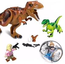 Kit Bonecos Blocos De Montar Dinossauros T-Rex Brown Kit Bonecos Blocos De Montar Dinossauros T-Rex Brown