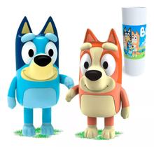 Kit Bonecos Bluey E Bingo Cachorrinha Alegre Original Brinquedo Menina e Menino Elka