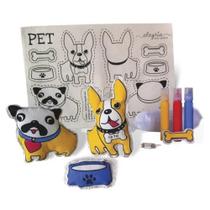 Kit Bonecos de Pano Pets