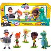 Kit Bonecos de Vinil Mundo Bita 5 Bonecos Articulados Ficam Em Pé na Caxa Original