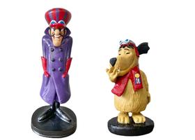 Kit Bonecos Dick Vigarista E Muttley Corrida Maluca Boneco Em Resina Estatua 20cm