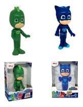 Kit Bonecos Menino Gato E Lagartixo Pjmasks- Elka