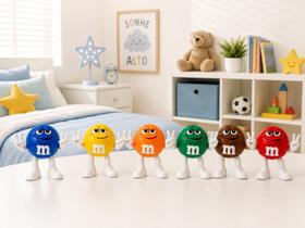 Kit Bonecos MM Coloridos 3D Colecionáveis para Decoração Geek Detalhada Kit Bonecos MM Coloridos 3D Colecionáveis para Decoração Geek Detalhada
