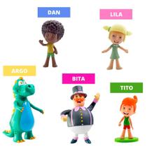 Kit Bonecos Mundo Bita Família 5 Personagens De Vinil Original Lider Brinquedos Presente Infantil