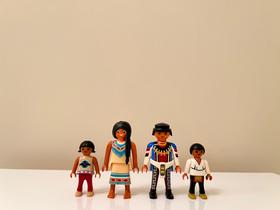Kit bonecos playmobil família indígena - constelação familiar