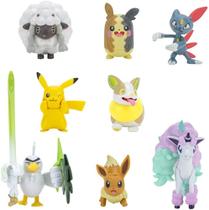 Kit Bonecos Pokémon Morpeko Ponyta Eevee Battle Figure Multi-Pack 8 figures Wicked Cool Toys Sunny