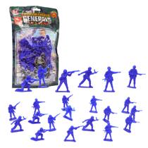 Kit Bonecos Soldadinho Militar Azul - Castela Kit Bonecos Soldadinho Militar Azul - Castela