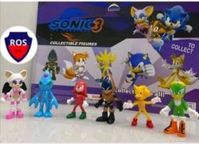 Kit Bonecos Sonic Três Novo Brinquedo Top Ideal Para Presente