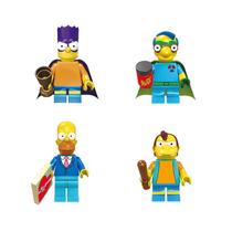 Kit bonecos the simpsons blocos de montar