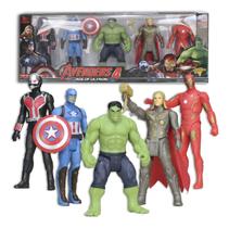Kit Bonecos Vingadores Heróis 5 Bonecos 15 Cm Articulados