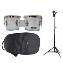 Kit Bongo Com Pedestal E Capa Torelli 6x7 Branco Tb010