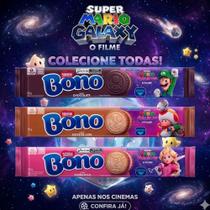 Kit Bono Super Mario Galaxy O Filme Biscoitos 3 Sabores Edição Especial Kit Bono Super Mario Galaxy O Filme Biscoitos 3 Sabores Edição Especial