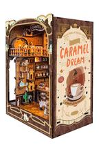 Kit Book Nook DIY Dollhouse IBOHEYE Caramel Dreams com luz
