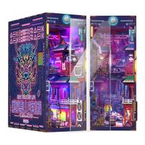 Kit Book Nook Tonecheer Cyber Punk Cyber City com luz LED