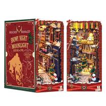 Kit Book Nook Yanrhwy panda Magic Snow Moon com luz LED