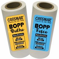 Kit Bopp Brilho + Fosco A3 32cm X 100m Cassmar 02un Kit Bopp Brilho + Fosco A3 32cm X 100m Cassmar 02un