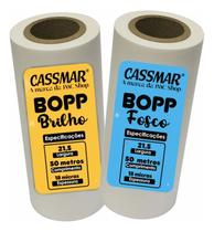 Kit Bopp Brilho + Fosco A4 21,5cm X 50m Cassmar 02un Kit Bopp Brilho + Fosco A4 21,5cm X 50m Cassmar 02un