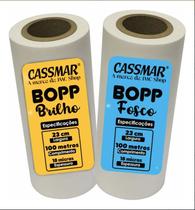 Kit Bopp Brilho + Fosco A4 23cm X 100m Cassmar 02un Kit Bopp Brilho + Fosco A4 23cm X 100m Cassmar 02un