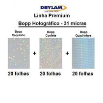 Kit Bopp Holográfico 3D - 31 Micras - 60 Folhas A4